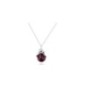 Platinum Plated Purple Zircon Necklace Xuping