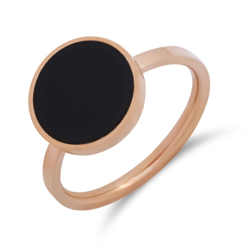 18K Gold Plated Ring Black Tone 18K Gold Plated Ring Black Tone