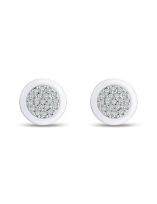 Platinum Plated White CZ Earrings - Wholesale Xuping Jewelry