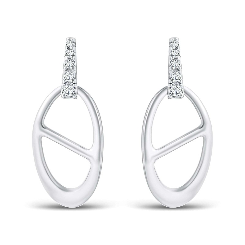 Platinum Plated Xuping Geometric Zircon Drop Earrings Platinum Plated Xuping Geometric Zircon Drop Earrings