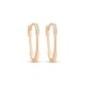 27mm CZ Accent Hoop Earrings with 18K Gold Plating 27mm CZ Accent Hoop Earrings with 18K Gold Plating