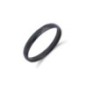 Black Ceramic Faceted Ring Band 3 mm Black Ceramic Faceted Ring Band 3 mm