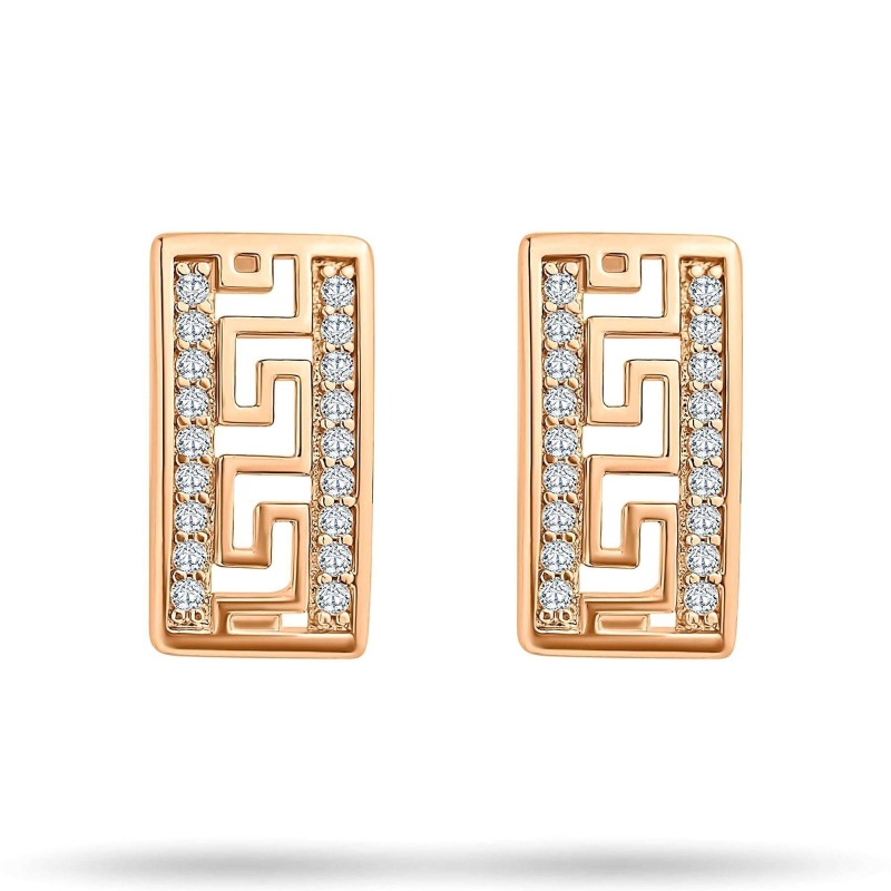 18K Gold Plated Xuping Greek Style Zircon Earrings 18K Gold Plated Xuping Greek Style Zircon Earrings