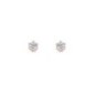 18K Gold Plated 3 MM White Synthetic CZ Stud Earrings Xuping
