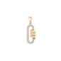 18K Gold Plated Xuping Spiral Oval Zircon Pendant