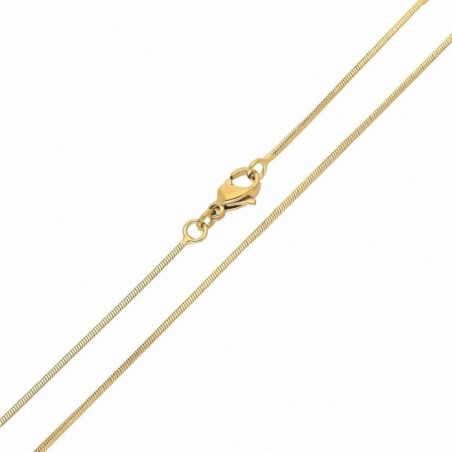 18K Gold Plated 60 CM Snake Chain 1 MM