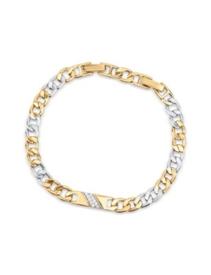 Xuping Two-Tone CZ Bracelet 17/19cm | Wholesale Europe