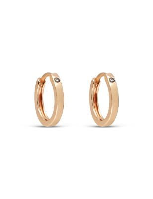 18K Gold Plated Hoop Earrings 12mm Xuping