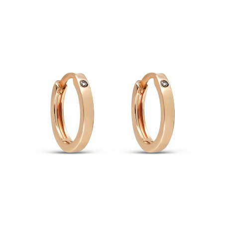 12mm 18K Gold Plated Hoop Earrings Wholesale