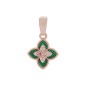 18K Gold Plated Enamel Clover Pendant 15mm
