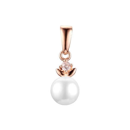 18K Gold Plated Pendant 24 MM with Pearl – Fallon Jewelry