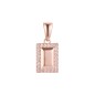 18K Gold Plated Rectangle CZ Frame Pendant