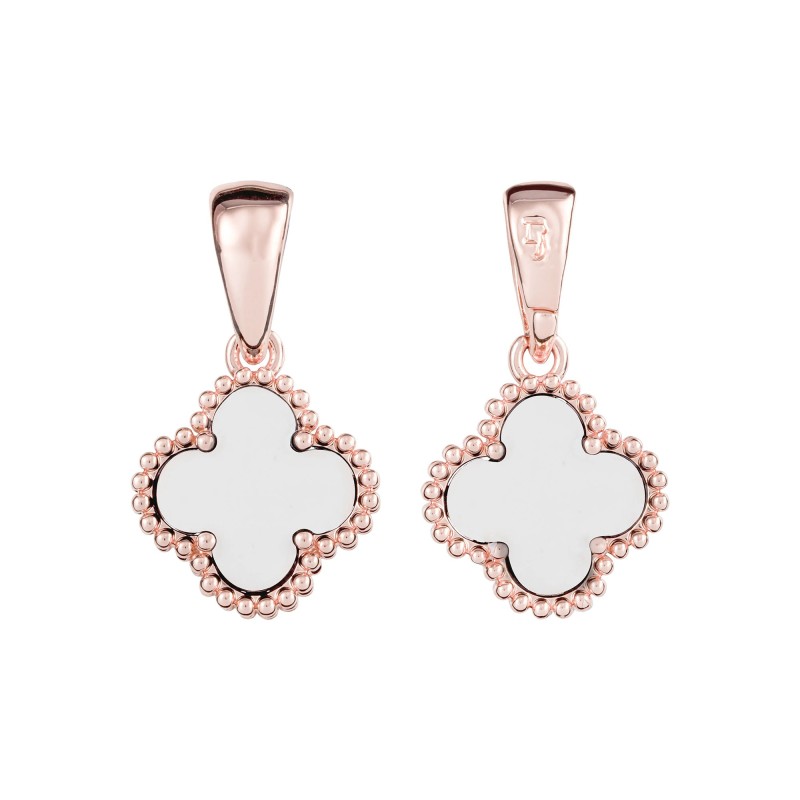 18K Gold Plated Quatrefoil Pendant 22mm