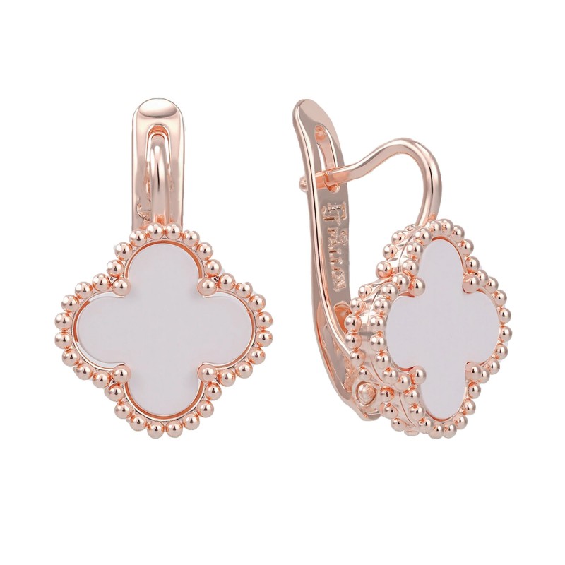 18K Gold Plated Four-Leaf Clover Earrings 22 MM 18K Gold Plated Four-Leaf Clover Earrings 22 MM