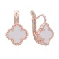 18K Gold Plated Clover Earrings 22mm