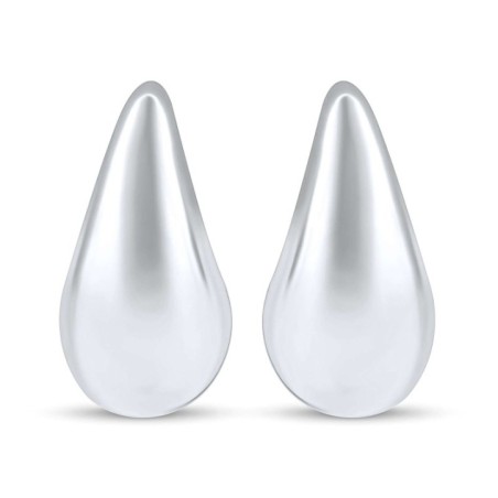 Platinum Plated Stud Earrings in a sleek teardrop design.