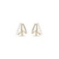 18K Gold Plated Xuping Multi-Band Pearl & Zircon Studs