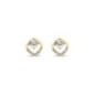 18K Gold Plated Xuping Delicate Geometric Zircon Studs