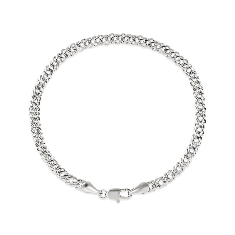 Platinum Plated Xuping Flat Link Chain Bracelet