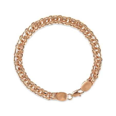 Браслет бисмарк с позолотой 18K, ширина 8 мм