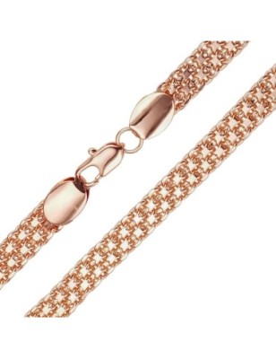 18K Gold Plated 60 CM Bismark Chain 7.6 MM Fallon Jewelry