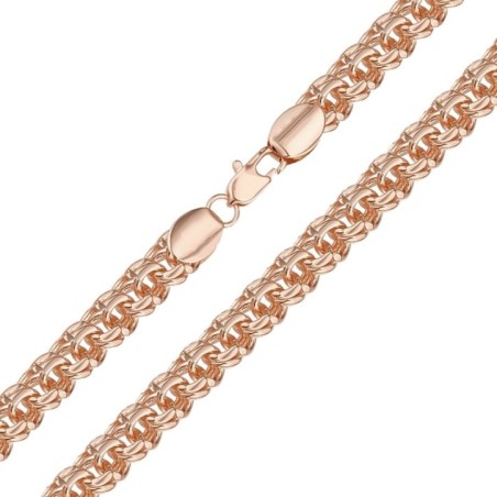 18K gold plated Garibaldi chain, 65 cm, 6.5 mm