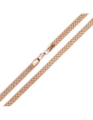 18K gold plated Bismarck chain, 50 cm, 4.4 mm