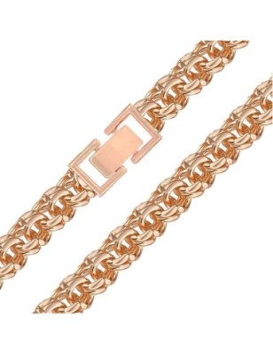 18K gold plated Garibaldi chain necklace Fallon Jewelry 75 cm 8 mm