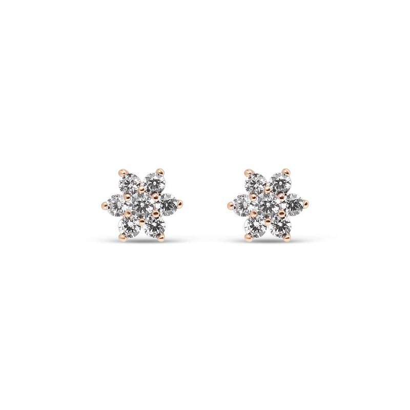 18K Gold Plated Floral CZ Earrings Xuping 18K Gold Plated Floral CZ Earrings Xuping