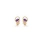 18K Gold Plated Purple CZ Earrings Xuping