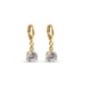 24K Gold Plated Xuping Round Zircon Earrings