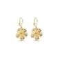 24K Gold Plated Flower Earrings with Hook Ear Wire 24K Gold Plated Flower Earrings with Hook Ear Wire