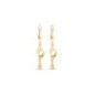 24K Gold Plated Xuping Diamond-Cut Dangle Earrings