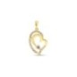 24K Gold Plated Open Heart Pendant Xuping