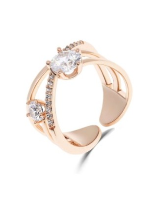 Позолота 18K кольцо Xuping с цирконами