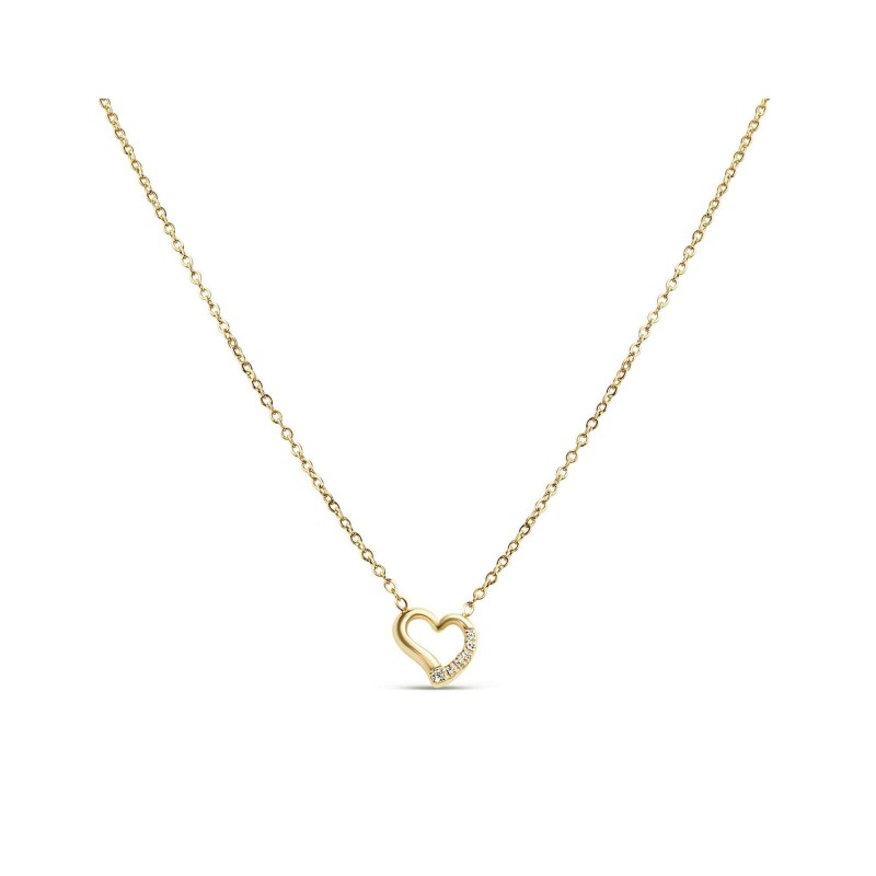 Позолота 14K ожерелье Xuping сердце с цирконами