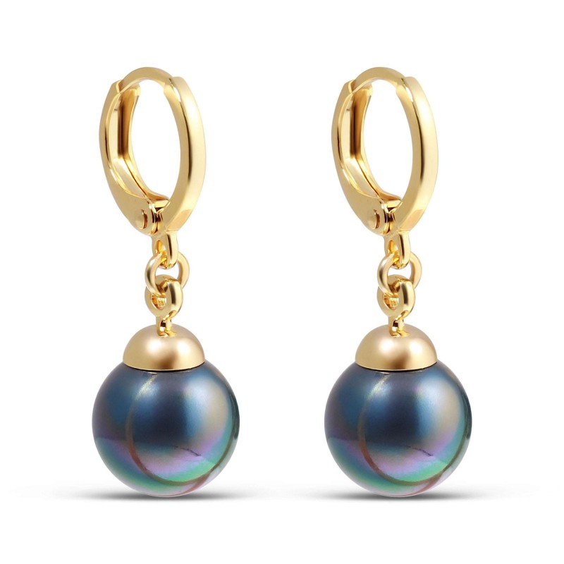 24K Gold Plated 29 MM Navy Bead Drop Earrings Xuping 24K Gold Plated 29 MM Navy Bead Drop Earrings Xuping