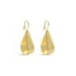 24K Gold Plated Textured Drop Hook Earrings Xuping