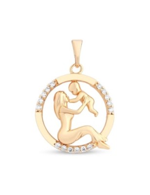 18K Gold Plated Mother & Child Pendant Wholesale