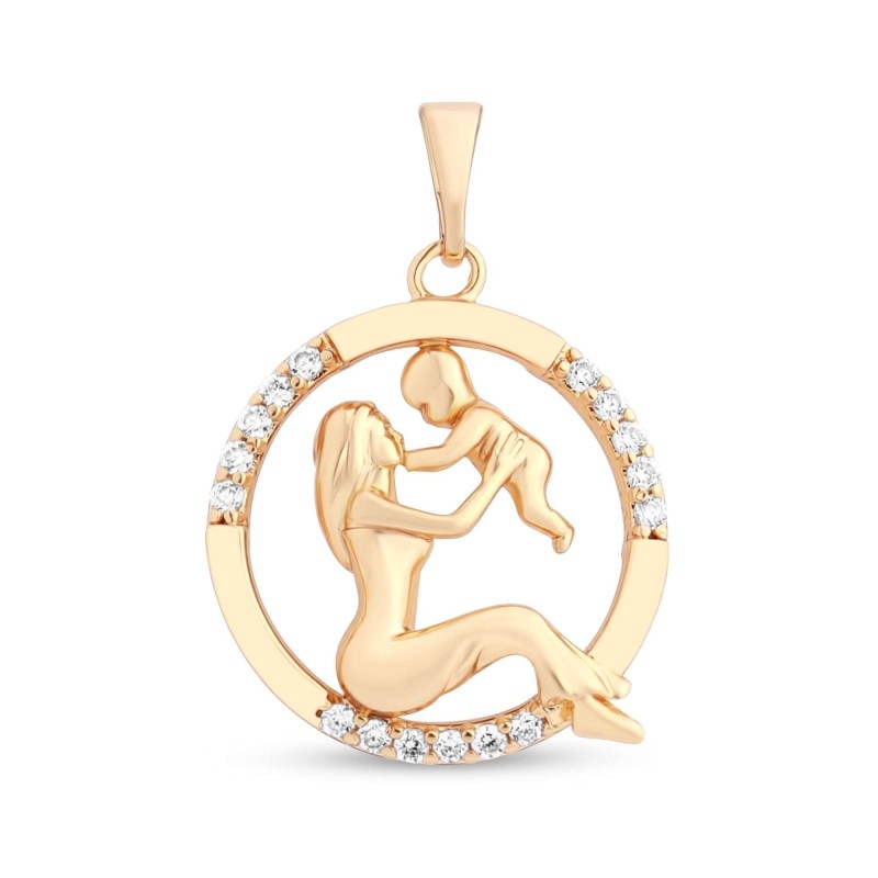 18K Gold Plated Mother & Child Pendant Xuping