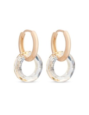 18K Gold Plated Hoop Earrings 25 MM Wholesale