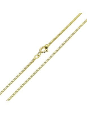 Xuping 14K gold plated snake chain necklace 60 cm 1.4 mm