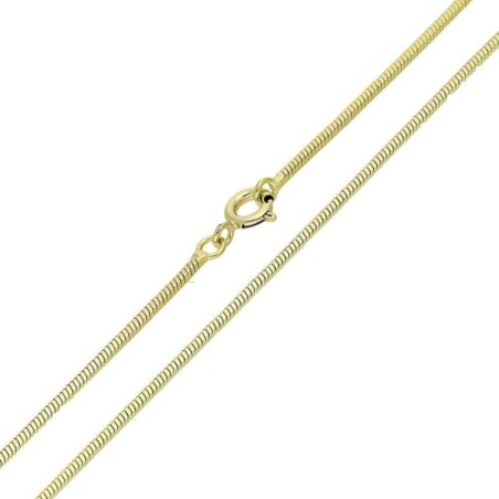 Цепочка Xuping «змейка» с позолотой 14K, 60 см, 1,4 мм