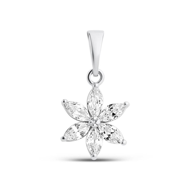 Platinum Plated Flower Pendant Platinum Plated Flower Pendant