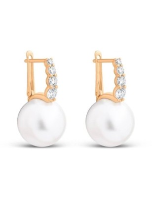 18K Gold Plated Shell Bead Drop Earrings Wholesale