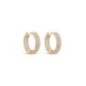 18K Gold Plated CZ Pavé Hoop Earrings – 25 mm