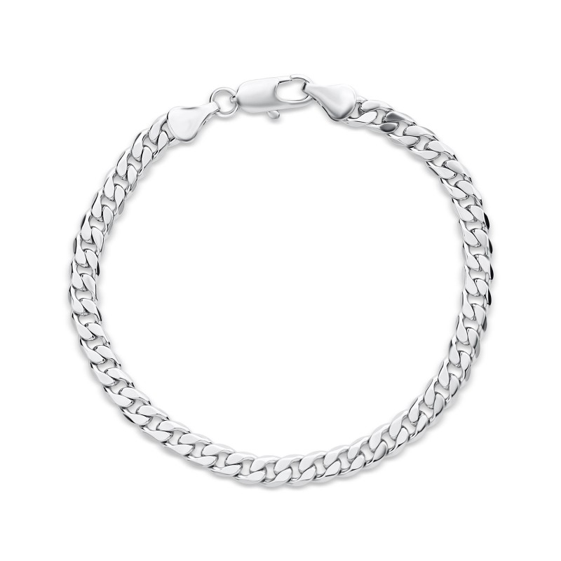 Platinum Plated Curb Chain Bracelet 5mm Xuping Platinum Plated Curb Chain Bracelet 5mm Xuping