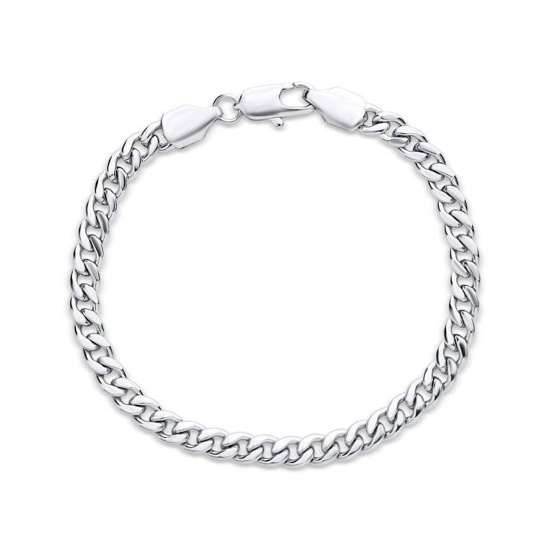 Platinum Plated Xuping Curb Link Chain Bracelet Platinum Plated Xuping Curb Link Chain Bracelet