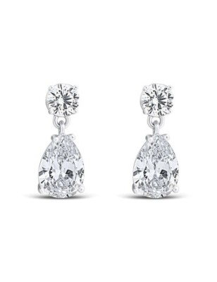 Xuping Platinum Teardrop Zircon Earrings | Wholesale EU
