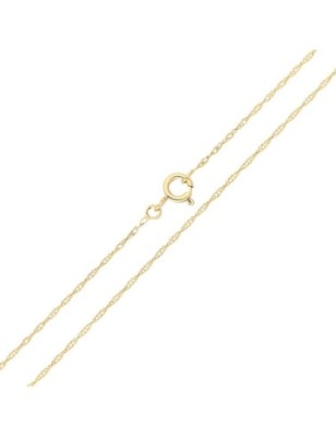 18K gold plated Singapore chain 45cm with spring ring clasp, Xuping